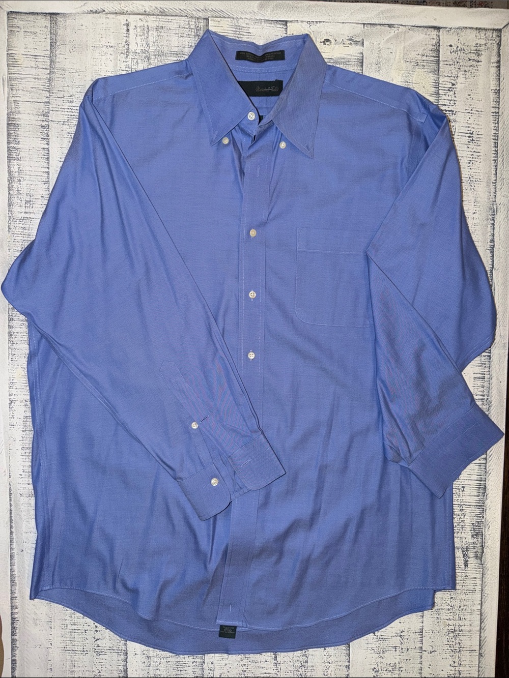 Marshall Fields Classic Button-Down Dress Shirt in Periwinkle Blue
